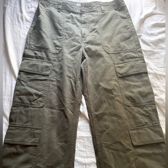 GREEN ZARA CARGOS - Picture 1 of 2